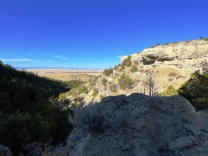 Archaeologists found eighteen feet of compacted bison bones.